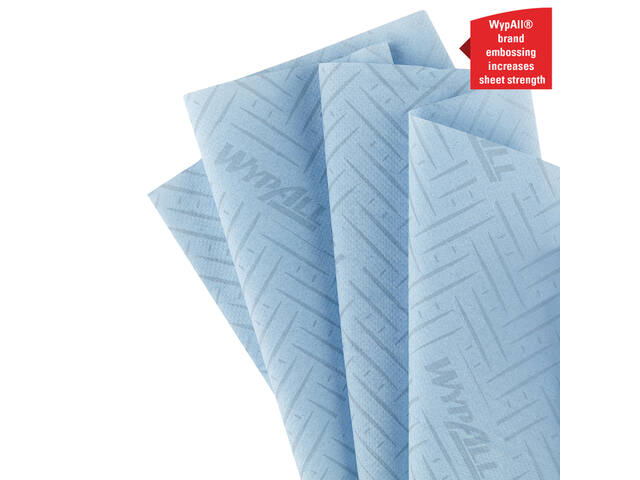 Poetspapier WypAll L10 GeneralClean blauw 6223