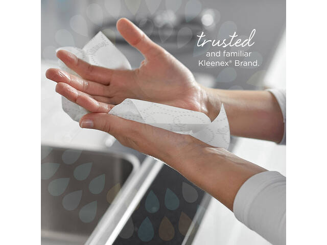Handdoek Kleenex Ultra 3laags 215x318mm wit 6710