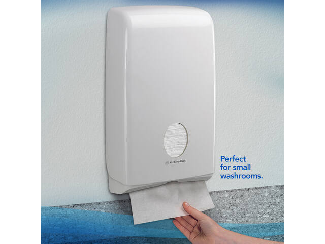 Handdoek Scott Slimfold 1laags 190x300mm wit