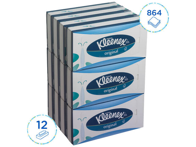 Facial tissues Kleenex 3laags 72 vel wit