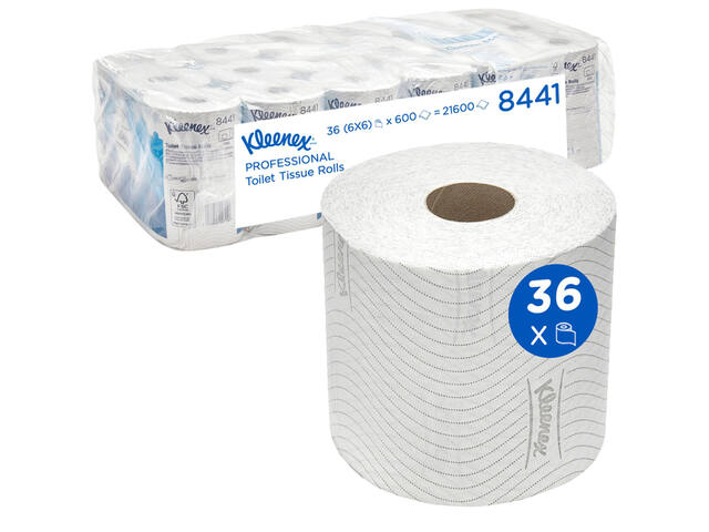 Toiletpapier Kleenex 2laags 600 vel wit