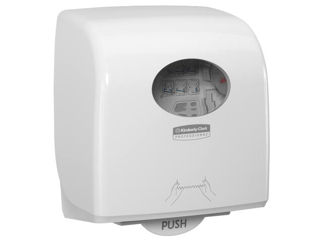 Handdoekroldispenser Kimberly Clark Slimroll wit