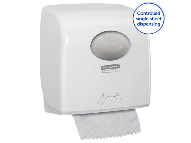 Handdoekroldispenser Kimberly Clark Slimroll wit