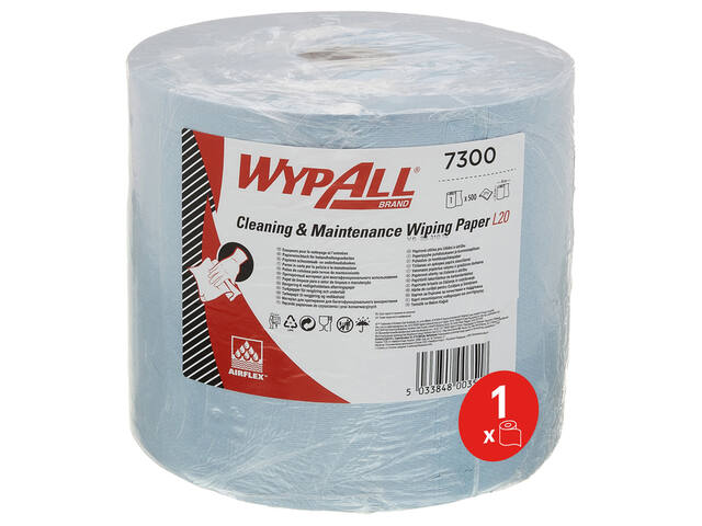 Poetspapier WypAll L20 GeneralClean blauw 7300