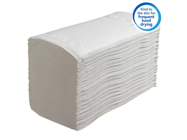 Handdoek Scott Control 1laags 215x315mm wit