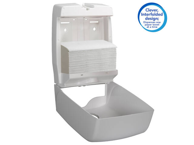 Handdoek Scott Control 1laags 215x315mm wit