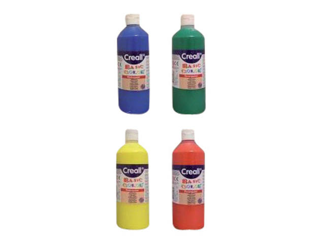 Plakkaatverf Creall basic donkerrood 500ml
