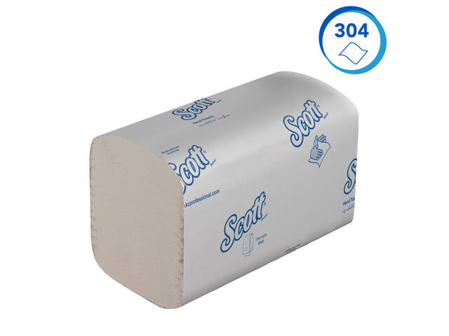 Handdoek Scott Control 1laags 200x210mm wit