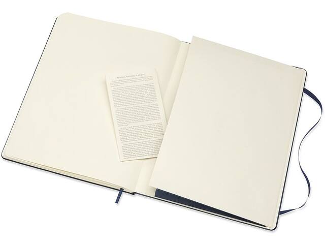Notitieboek Moleskine XL 190x250 blc hc sapp bl