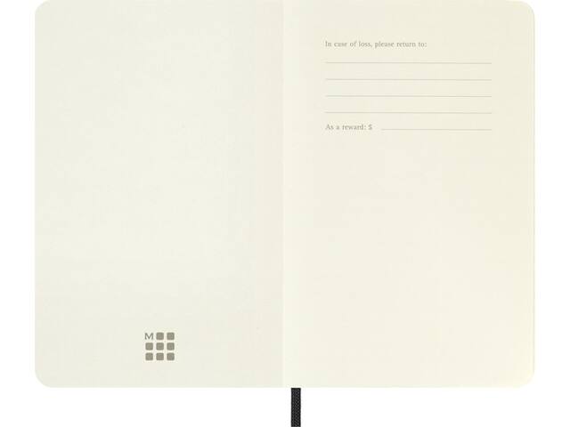 Notitieboek Moleskine pocket 90x140 dots sc zw