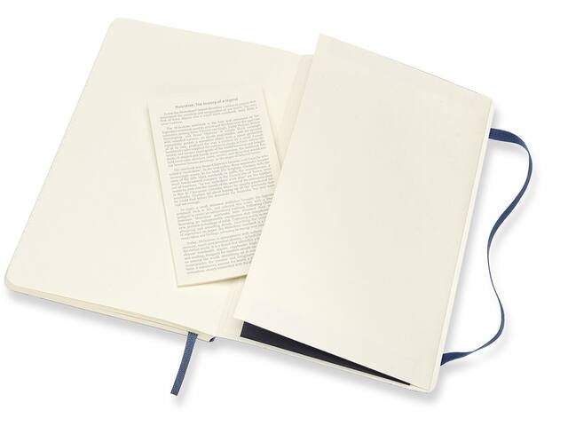 Notitieboek Moleskine large 130x210 ln sc sapp bl