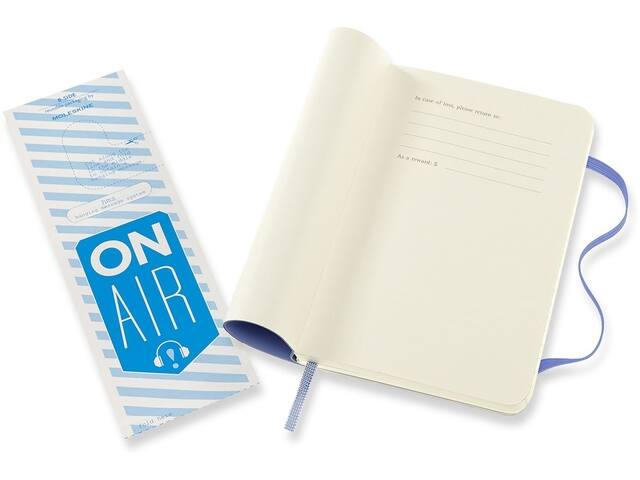 Notitieboek Moleskine pocket 90x140 ln sc hydr bl