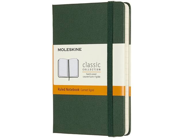 Notitieboek Moleskine pocket 90x140 ln hc myrt gn