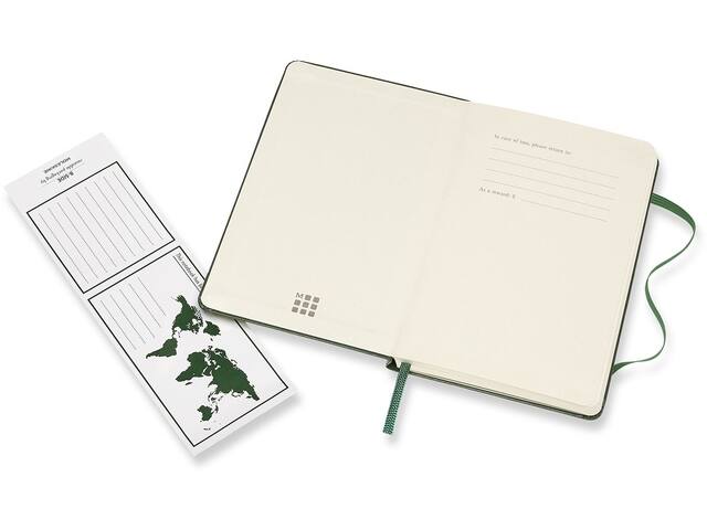 Notitieboek Moleskine pocket 90x140 ln hc myrt gn