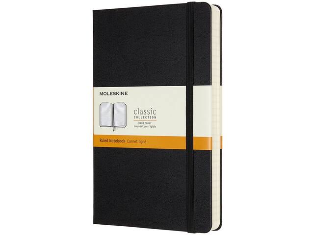 Notitieboek Moleskine Expanded large lijn hc zwart