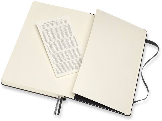 Notitieboek Moleskine Expanded large lijn hc zwart