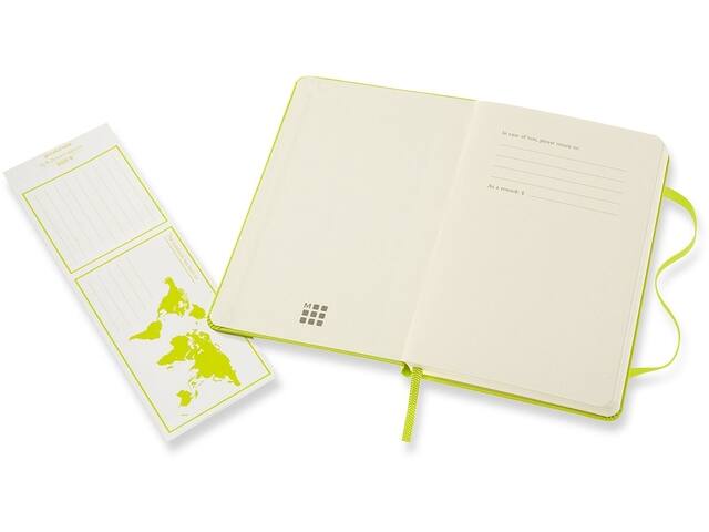 Notitieboek Moleskine pocket 90x140 blc hc lem gn