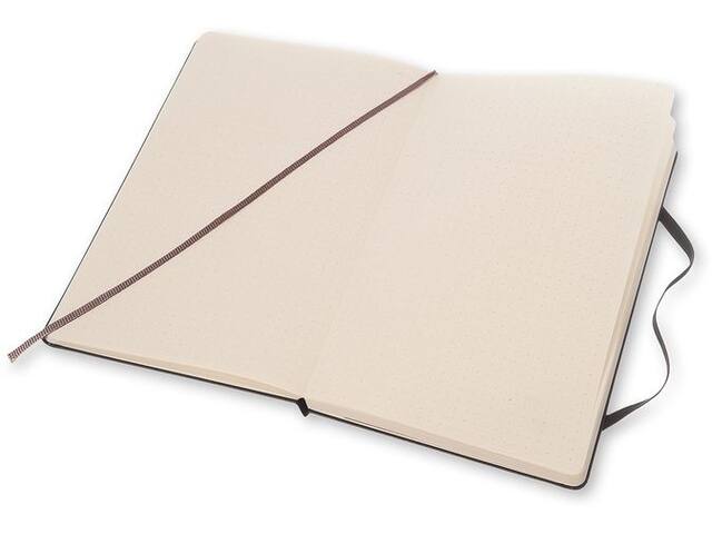Notitieboek Moleskine large 130x210 dots hc zw