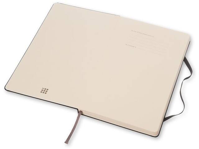 Notitieboek Moleskine large 130x210 dots hc zw