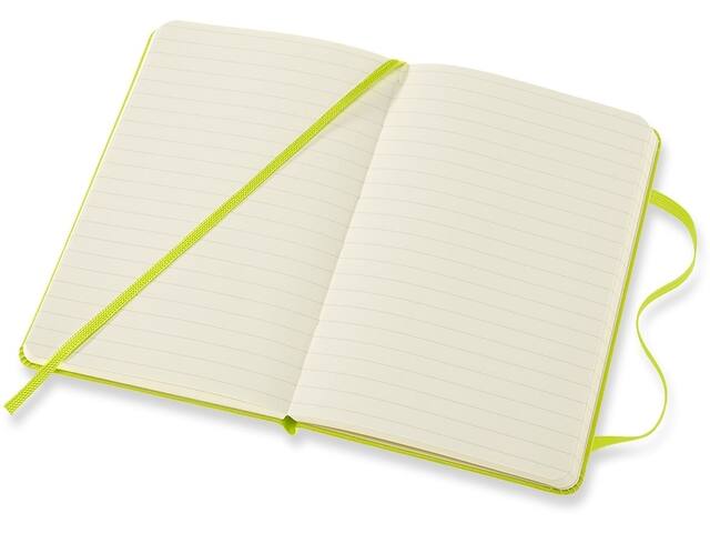 Notitieboek Moleskine pocket 90x140 ln hc lem gn