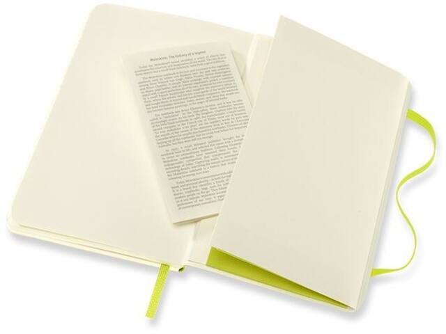 Notitieboek Moleskine pocket 90x140 blc sc lem gn