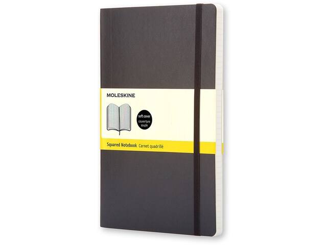 Notitieboek Moleskine pocket 90x140 ruit 5x5 sc zw