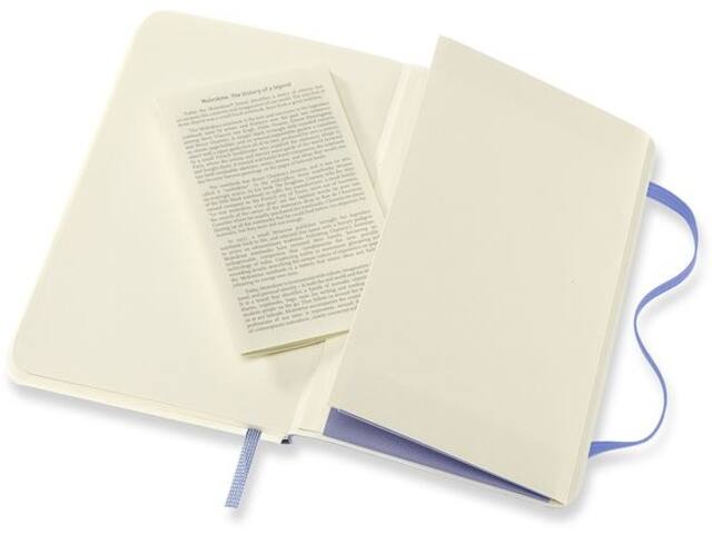 Notitieboek Moleskine pocket 90x140 blc sc hydr bl