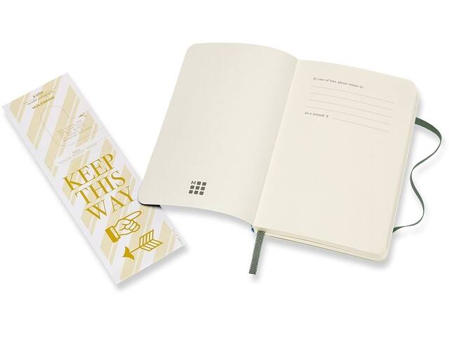 Notitieboek Moleskine pocket 90x140 blc sc myrt gn