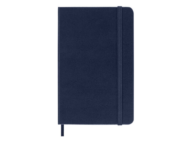 Notitieboek Moleskine pocket 90x140 ln hc sapp bl