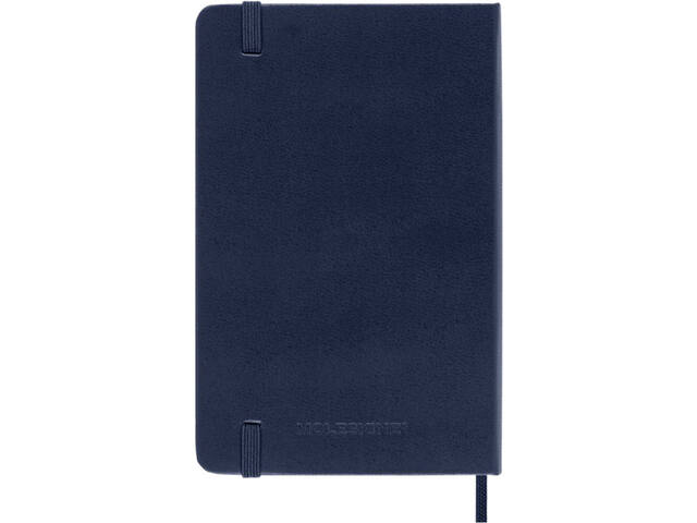 Notitieboek Moleskine pocket 90x140 ln hc sapp bl
