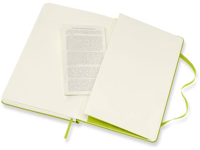 Notitieboek Moleskine large 130x210 blc hc lem gn