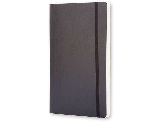 Notitieboek Moleskine large 130x210 ruit 5x5 sc zw