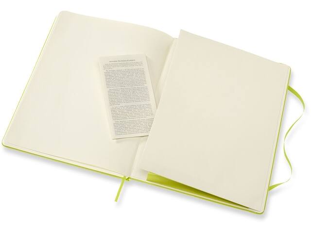 Notitieboek Moleskine XL 190x250 ln hc lem gn