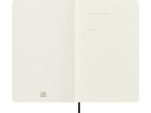 Notitieboek Moleskine large 130x210 dots sc zw