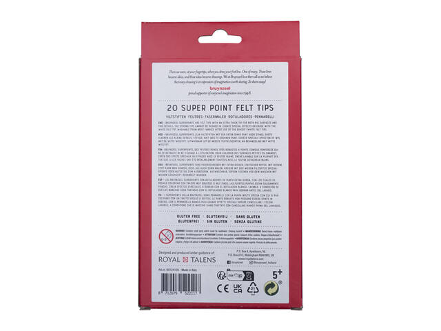 Viltstift Bruynzeel Kids Super Point ass 20st