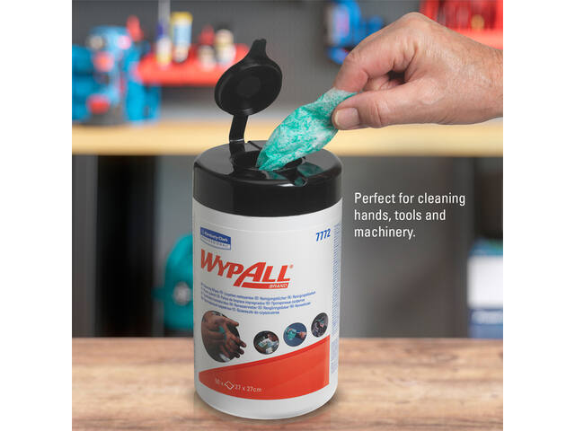 Reinigingsdoek WypAll PowerClean bus groen 7772