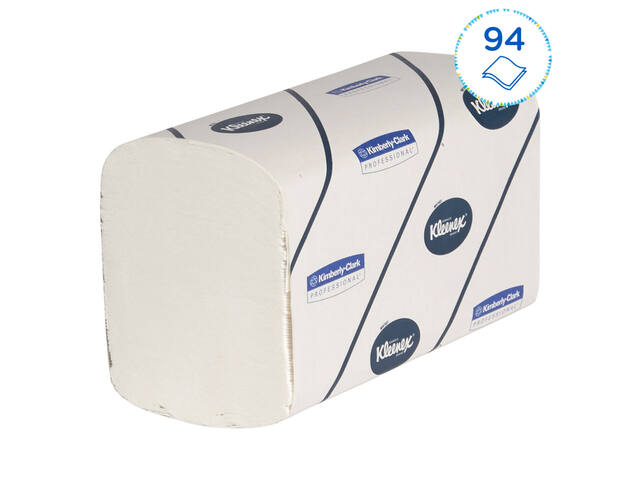 Handdoek Kleenex Ultra 2laags 215x415mm wit