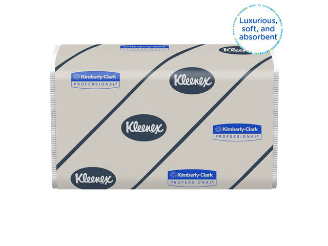 Handdoek Kleenex Ultra 2laags 215x415mm wit