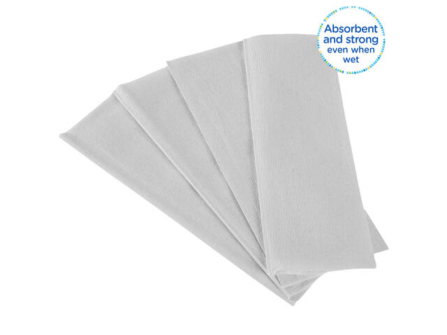 Handdoek Kleenex Ultra 2laags 215x415mm wit