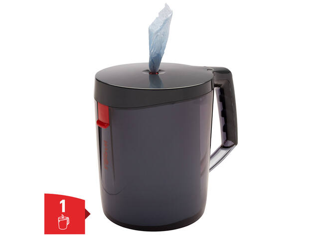 Poetspapierdispenser WypAll L10 draagbaar zwart