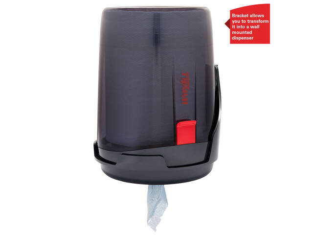 Poetspapierdispenser WypAll L10 draagbaar zwart