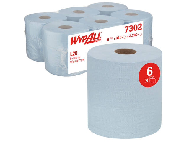 Poetspapier WypAll L20 GeneralClean blauw 7302