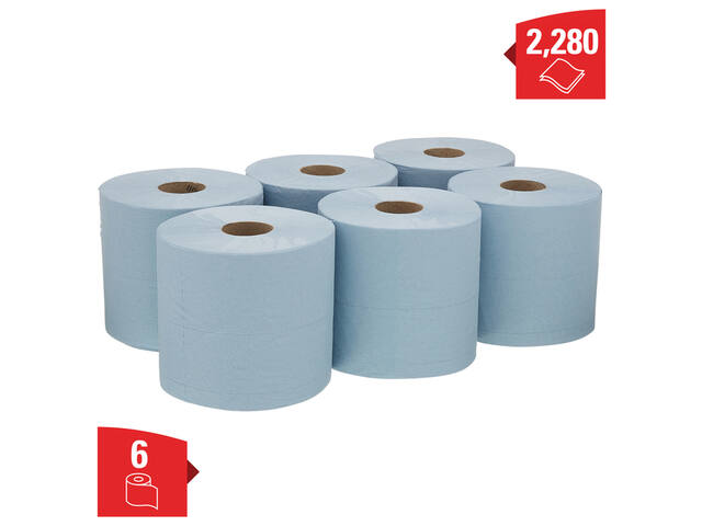 Poetspapier WypAll L20 GeneralClean blauw 7302