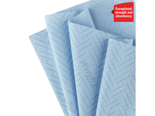 Poetspapier WypAll L10 GeneralClean blauw 7494