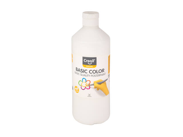 Plakkaatverf Creall basic wit 500ml