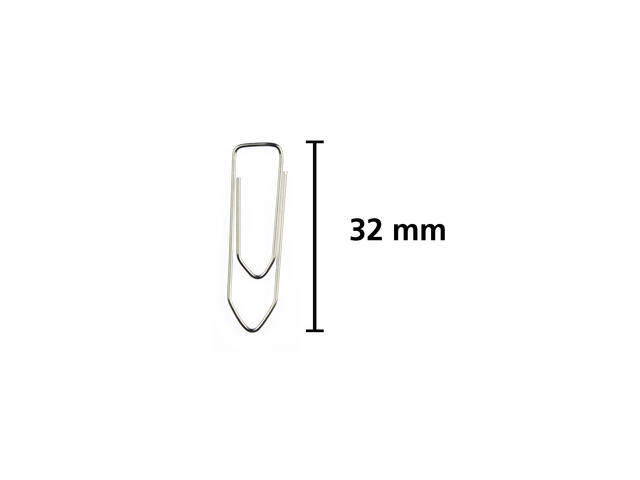 Paperclip Kangaro 32mm hoekig verzinkt