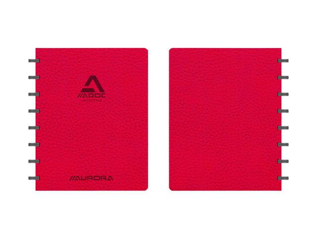Schrift Adoc Business A5 lijn 144pag 90gr rood