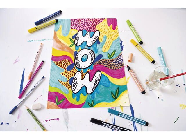 Viltstift STABILO Pen 68/12 Max Arty 12st assorti