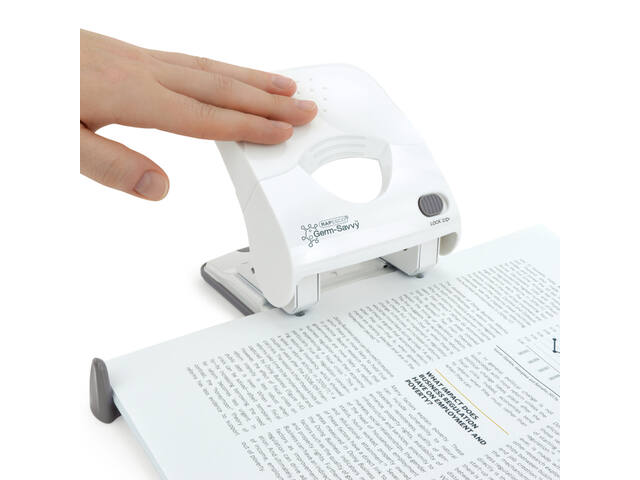 Perforator Rapesco Germ-Savvy X5-40ps 2gaats wit
