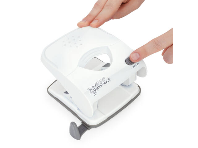 Perforator Rapesco Germ-Savvy X5-40ps 2gaats wit